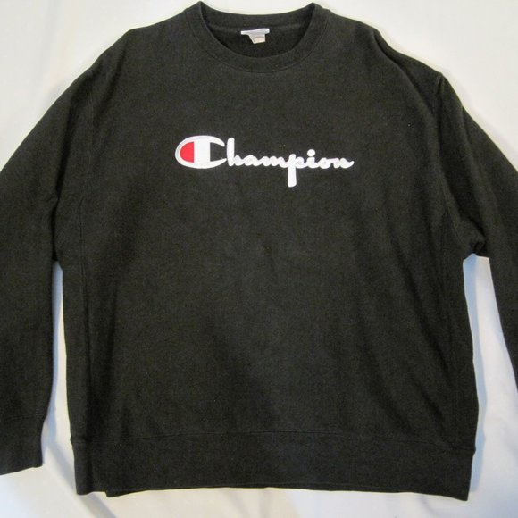Men’s Champion Sweatshirt – Black – Size 2XL – pre-owned - Picture 2 of 6